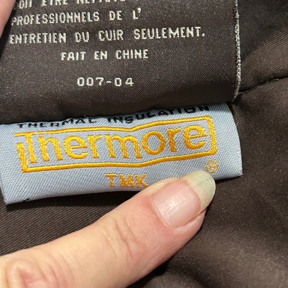 Marc New York Men's Brown Leather Jacket Moto Zip Up Distressed XL - Picture 12 of 13